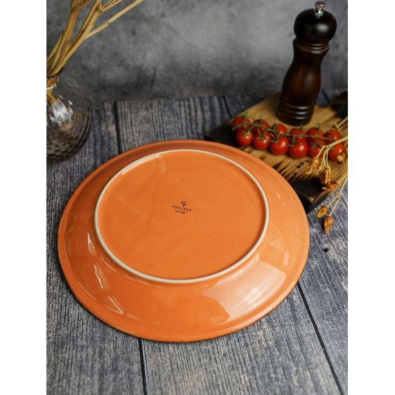 Тарелка 28 см безбортовая, Seasons Оранжевый, Porland, изображение 8