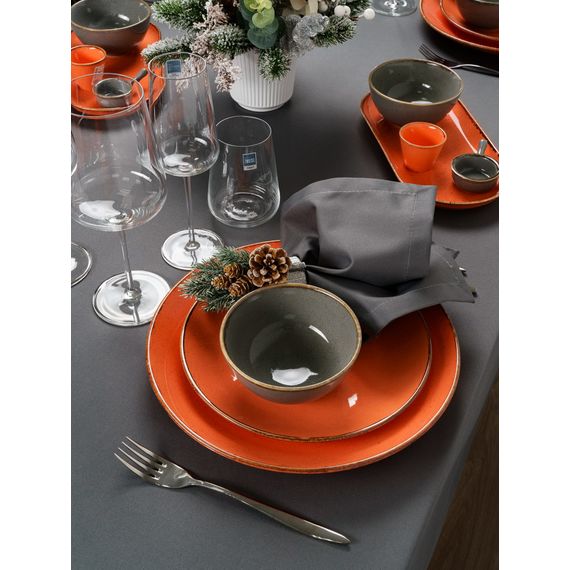 Блюдо овальное 31х24 см, Seasons Оранжевый, Porland, изображение 10