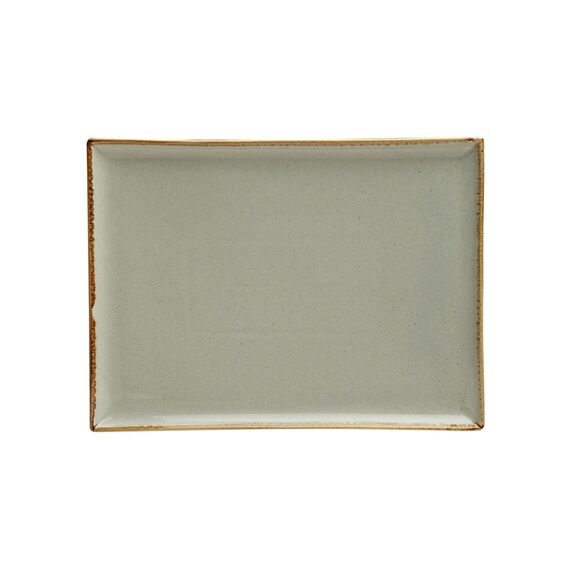 Блюдо прямоугольное 21х27см, Seasons Серый, Porland
