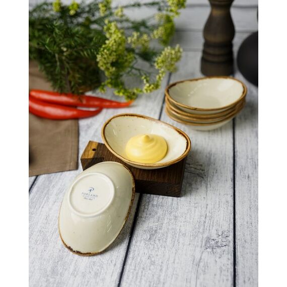 Соусник овальный 7х11 см, Seasons Желтый, Porland, изображение 10