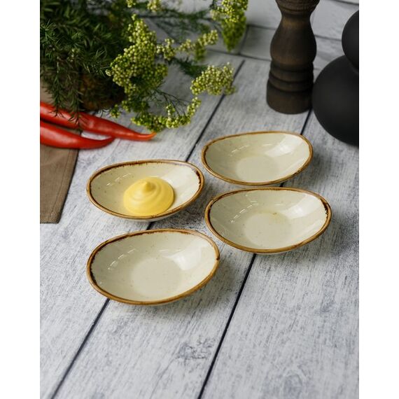 Соусник овальный 7х11 см, Seasons Желтый, Porland, изображение 13