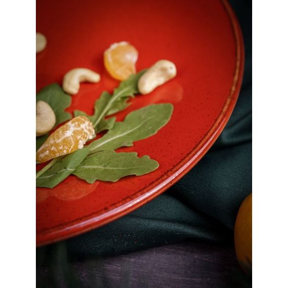 Тарелка 28 см безбортовая, Seasons Красный, Porland, изображение 10