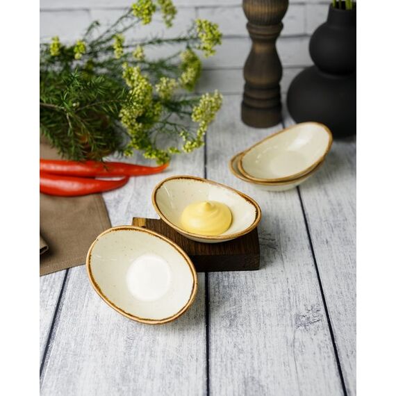 Соусник овальный 7х11 см, Seasons Желтый, Porland, изображение 9