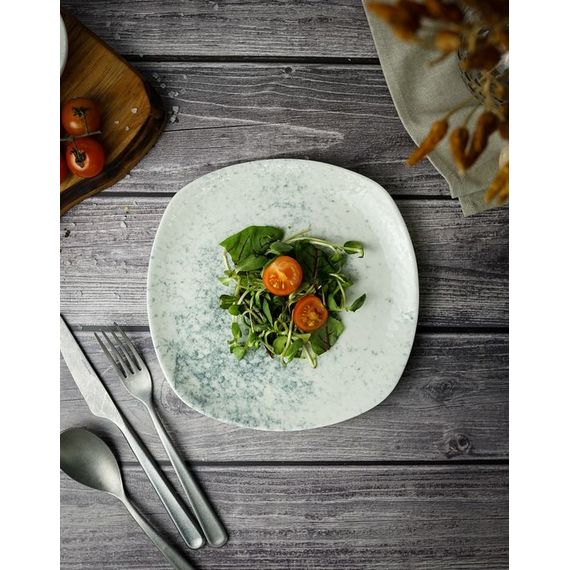 Тарелка квадратная 22см, цвет дымчатый, SMOKY, Porland