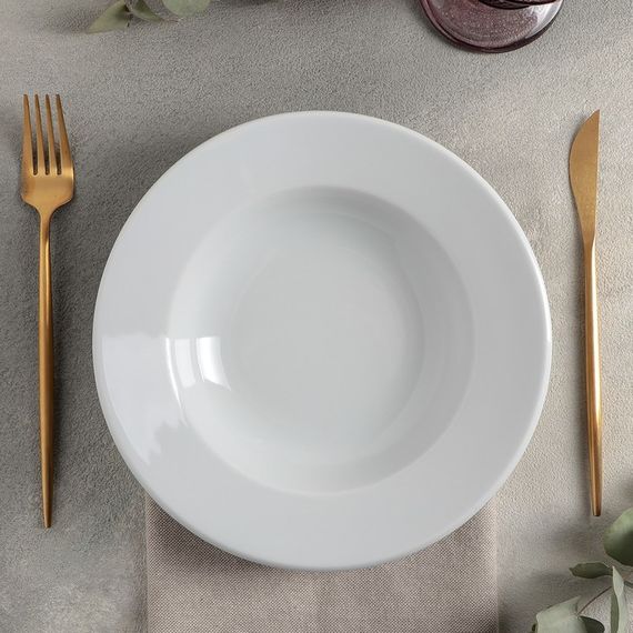 Тарелка плоская 24см, цвет белый, SOLEY, Porland, изображение 3