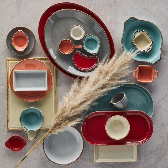 Блюдо овальное 32х20 см, Seasons Красный, Porland, изображение 5