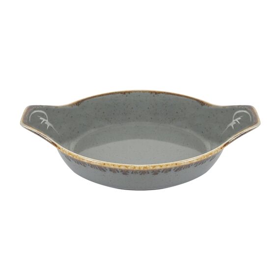 Форма для запекания d 21 см h 5,5 см (L c ручками 27 см), Seasons Темно-серый, Porland, изображение 2