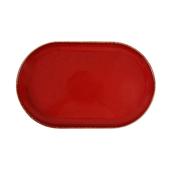 Блюдо овальное 32х20 см, Seasons Красный, Porland, изображение 3