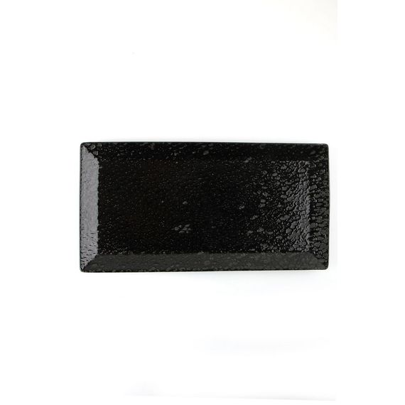 Тарелка прямоугольная 32см, чёрный, BLACK MOSS, Porland