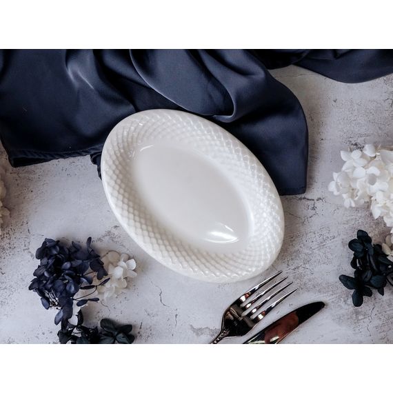 Блюдо овальное 16 см, цвет белый, ALUMILITE AQUA, Porland, изображение 3