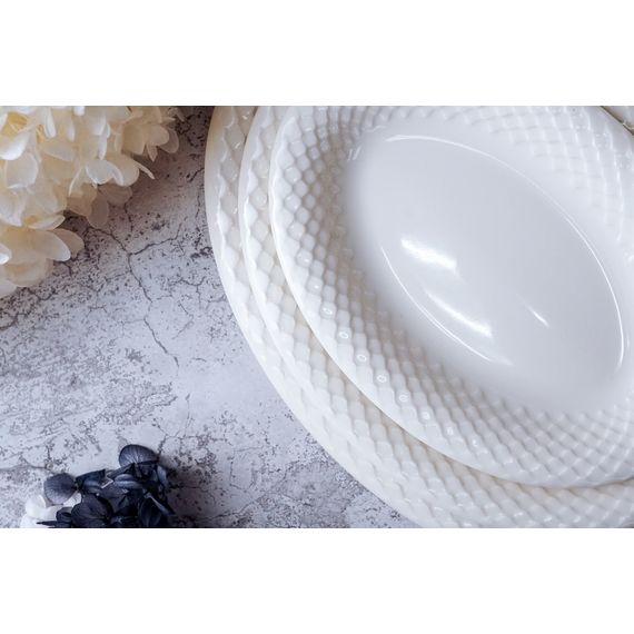 Блюдо овальное 28 см, цвет белый, ALUMILITE AQUA, Porland, изображение 6