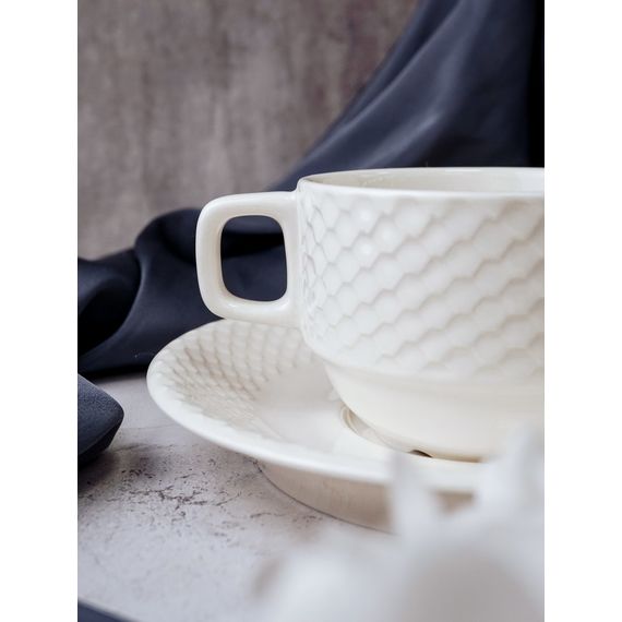 Чашка чайная 230 мл, цвет белый, ALUMILITE AQUA, Porland, изображение 4