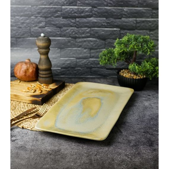 Блюдо прямоугольное 37,5x21,5 см h 2 см, STONEWARE, Porland