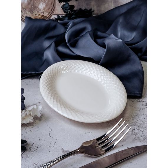 Блюдо овальное 16 см, цвет белый, ALUMILITE AQUA, Porland, изображение 4