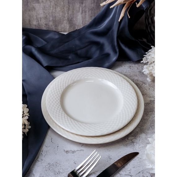 Тарелка мелкая 23 см, цвет белый, ALUMILITE AQUA, Porland, изображение 2