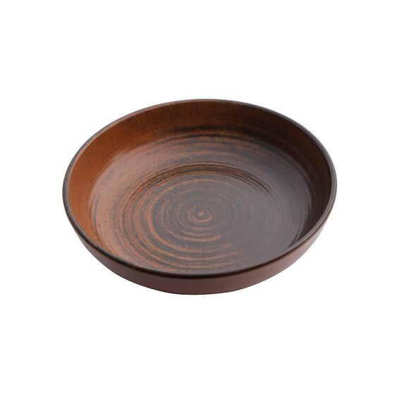 Салатник полуглубокий 16 см, Lykke Коричневый, Porland