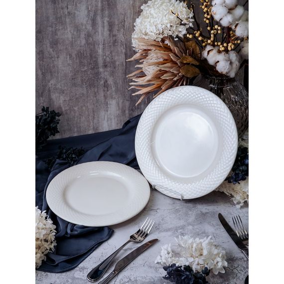 Тарелка мелкая 30 см, цвет белый, ALUMILITE AQUA, Porland