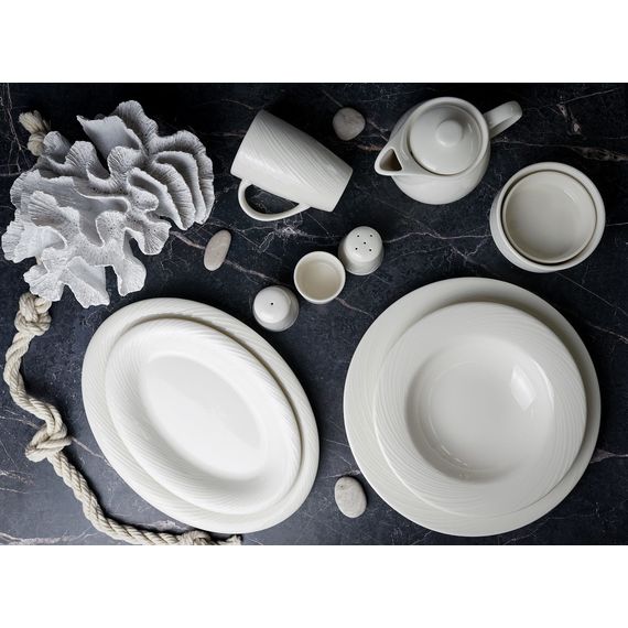 Блюдце для чайной чашки 15 см, цвет белый, STORM, Porland, изображение 7