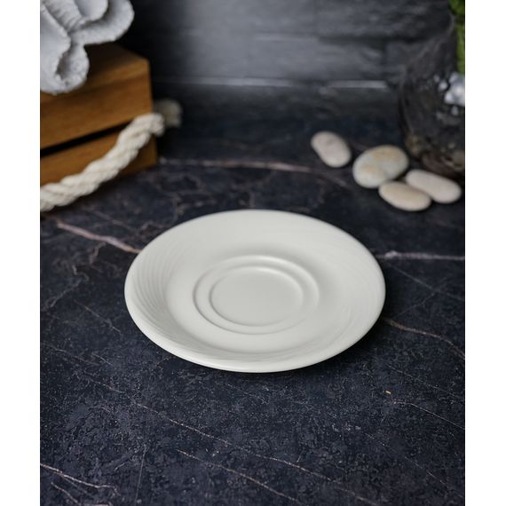 Блюдце для чайной чашки 15 см, цвет белый, STORM, Porland