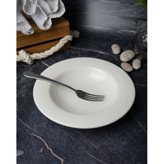 Тарелка глубокая/для пасты 22 см, цвет белый, STORM, Porland, изображение 4