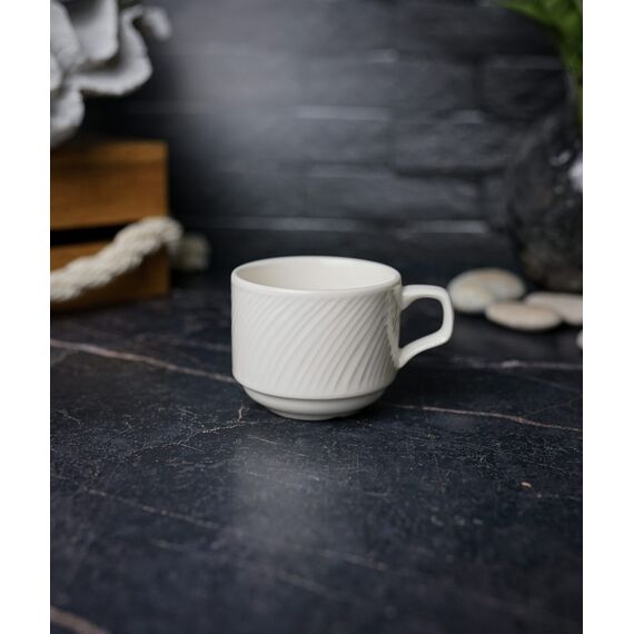 Чашка кофейная 75 мл, цвет белый, STORM, Porland