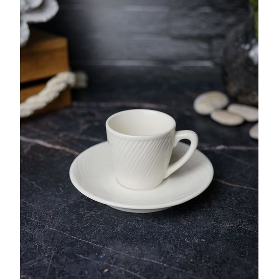 Чашка кофейная 65 мл, цвет белый, STORM, Porland, изображение 3