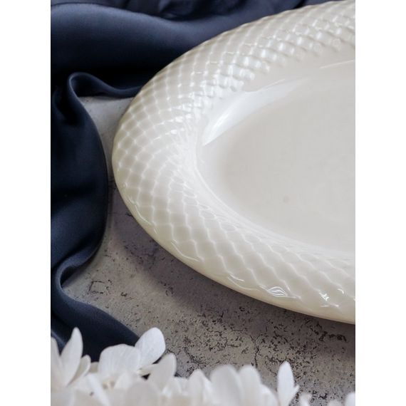 Блюдо овальное 34 см, цвет белый, ALUMILITE AQUA, Porland, изображение 5