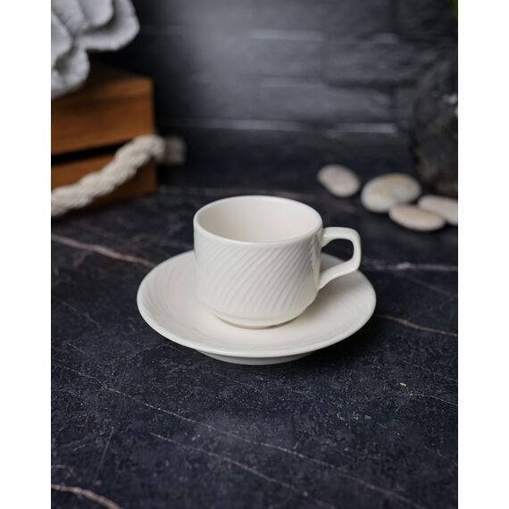 Чашка кофейная 75 мл, цвет белый, STORM, Porland, изображение 2