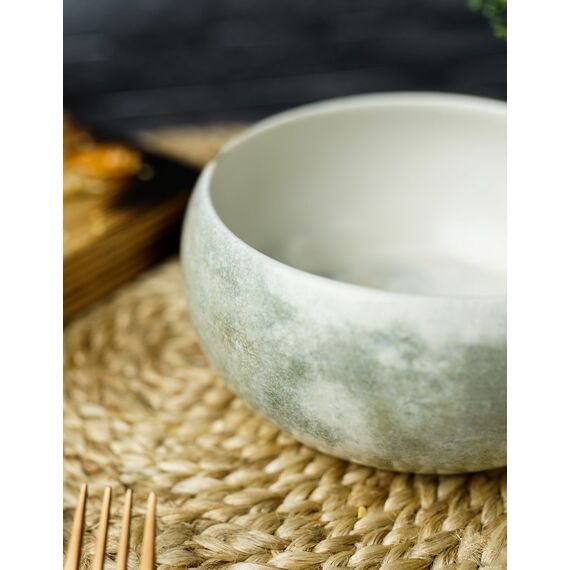 Салатник с ручкой 14/18 см h 6,3 см, STONEWARE, Porland, изображение 4