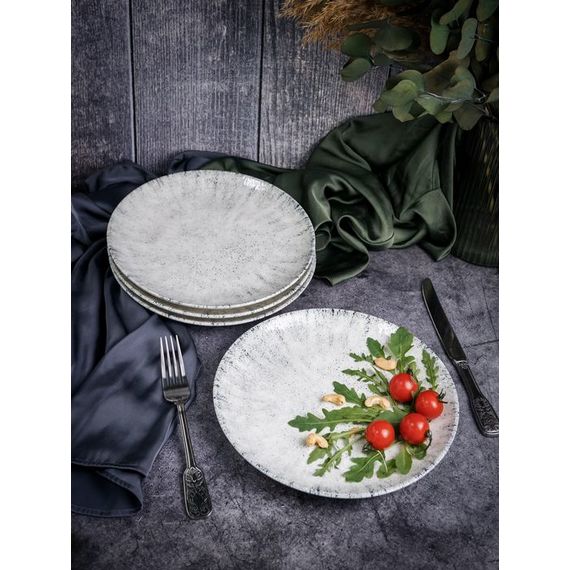Тарелка мелкая 25 см, без борта,  цвет серый, BLIZZARD, Porland, изображение 17