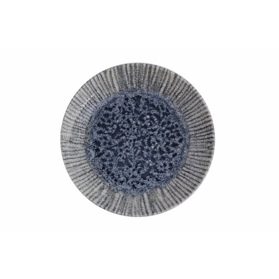 Тарелка мелкая 17 см, без борта, IRIS BLUE, Porland
