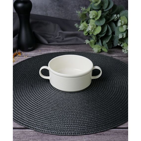 Чашка суповая с ручками 11 см, LINE, Porland, изображение 2