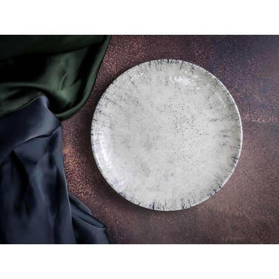 Тарелка мелкая 17 см, без борта,  цвет серый, BLIZZARD, Porland, изображение 2