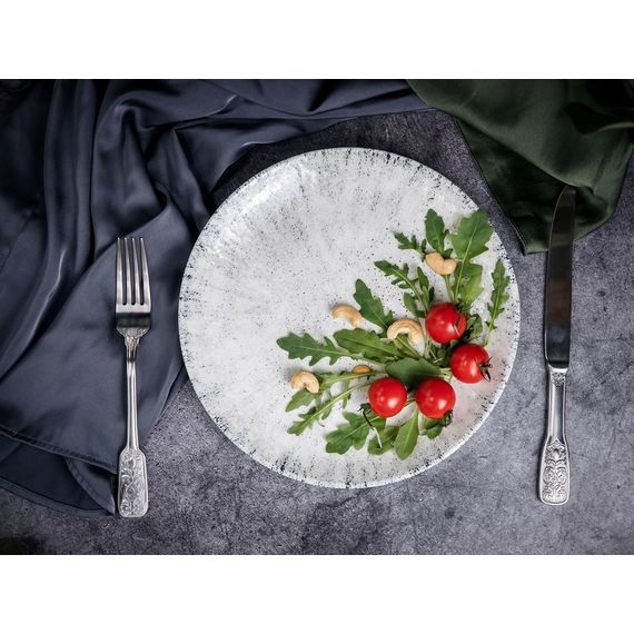 Тарелка мелкая 25 см, без борта,  цвет серый, BLIZZARD, Porland, изображение 3