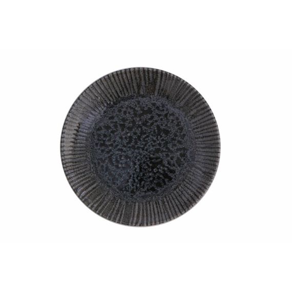 Тарелка мелкая 17 см, без борта, IRIS GREY, Porland