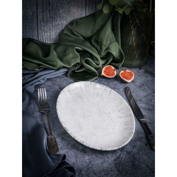 Блюдо овальное 26 х 19 см,  цвет серый, BLIZZARD, Porland, изображение 12