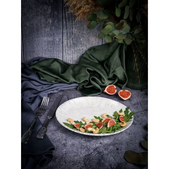 Блюдо овальное 26 х 19 см,  цвет серый, BLIZZARD, Porland, изображение 6