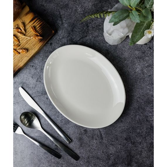 Тарелка овальная 24 см, Seasons Белый, Porland, изображение 4