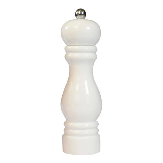 Мельница для перца h 19 см, бук лакированный, цвет белый, серия SORRENTO, Bisetti