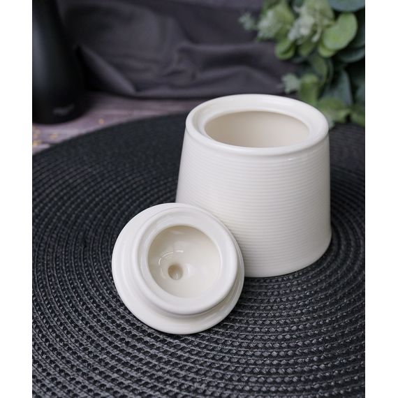 Сахарница с крышкой 220 мл, d 9,5 см h 9 см, LINE, Porland, изображение 3