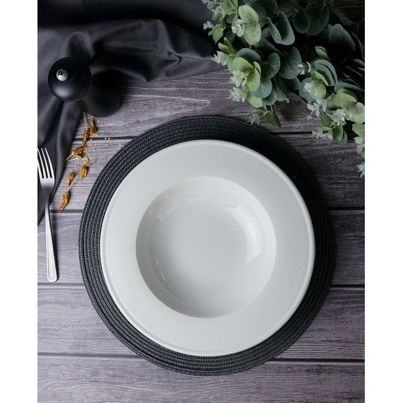 Тарелка глубокая 30 см, цвет белый, LINE, Porland, изображение 3