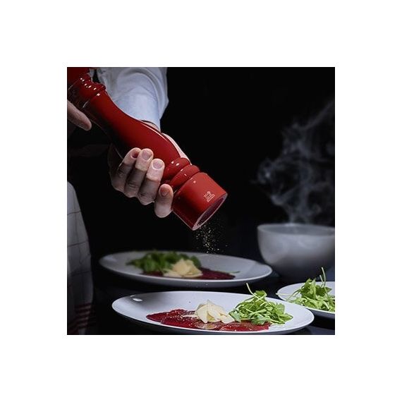 Мельница для соли 18 см, дерево, черный лакированный, PARIS PEUGEOT, Франция, изображение 2