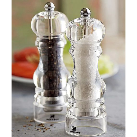 Мельница для соли 18 см, акрил, прозрачный, NANCY PEUGEOT, Франция, изображение 3