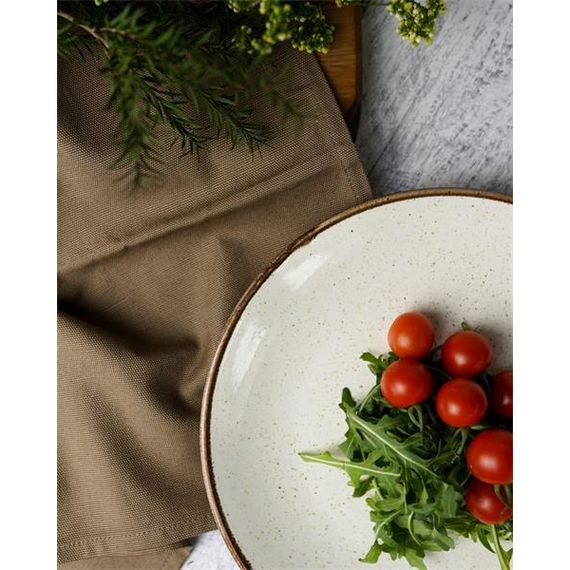 Тарелка обеденная 24 см безбортовая, Seasons Бежевый, Porland, изображение 6