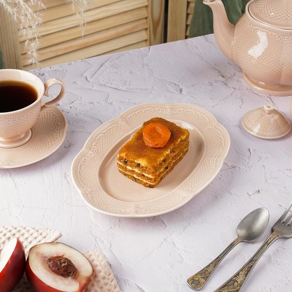 Блюдо овальное 24 см, фарфор,серия "Aristocrat-Peach Tea", Noble, P.L. Proff Cuisine
