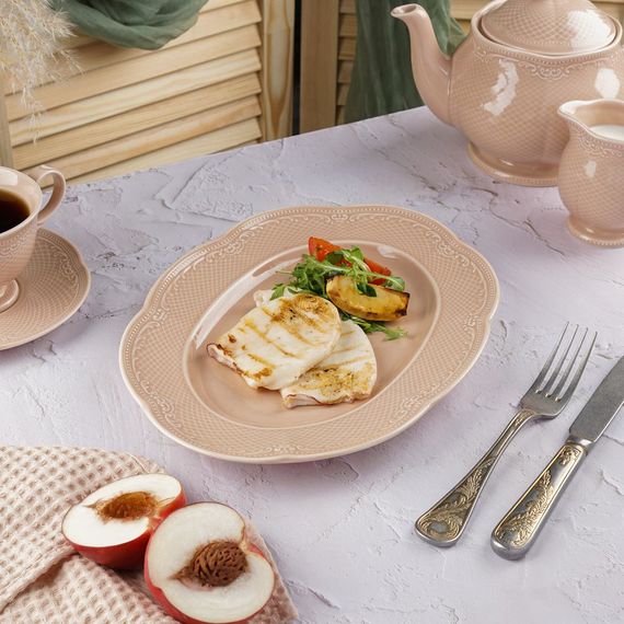 Блюдо овальное 30 см, фарфор,серия "Aristocrat-Peach Tea", Noble, P.L. Proff Cuisine