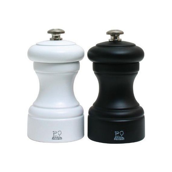 Набор ручных мельниц для соли и перца Duo, бук, 10см , черно-белый, BISTRO PEUGEOT, Франция