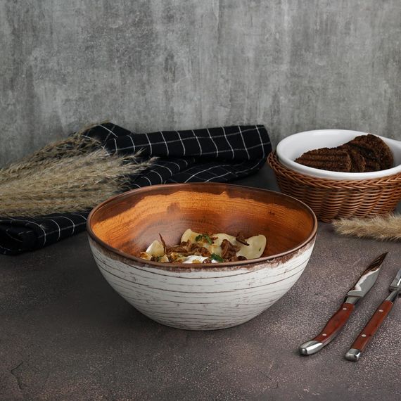 Салатник d=20 см, 1.475л, h=8 см, фарфор, cерия  WOOD-FUSION, P.L. Proff Cuisine