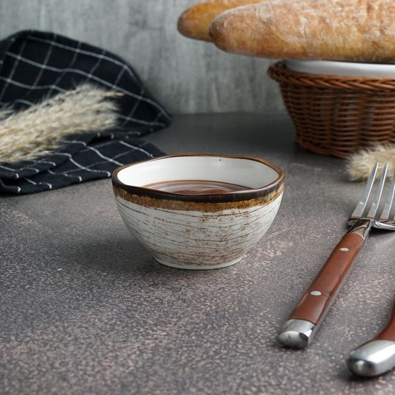 Соусник 80 мл, d=7.4 см, фарфор, cерия  WOOD-FUSION, P.L. Proff Cuisine