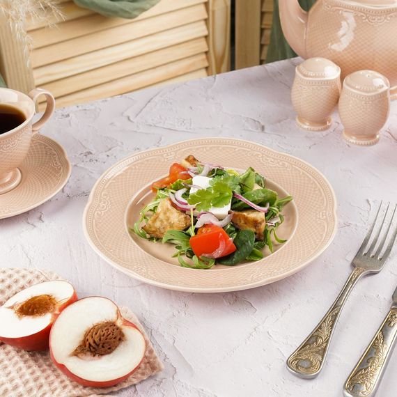 Тарелка 23 см, фарфор,серия "Aristocrat-Peach Tea", Noble, P.L. Proff Cuisine